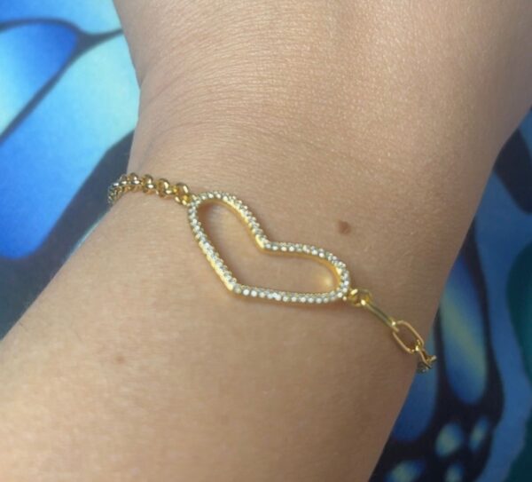 Pulseira Coração Vazado - Image 2