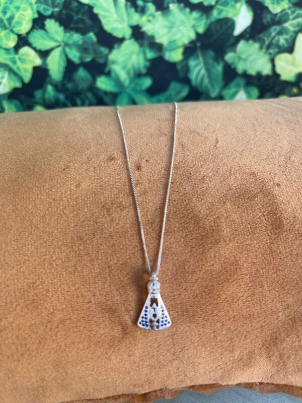Corrente com Pingente Nossa Senhora Aparecida Prata 925 - Image 4
