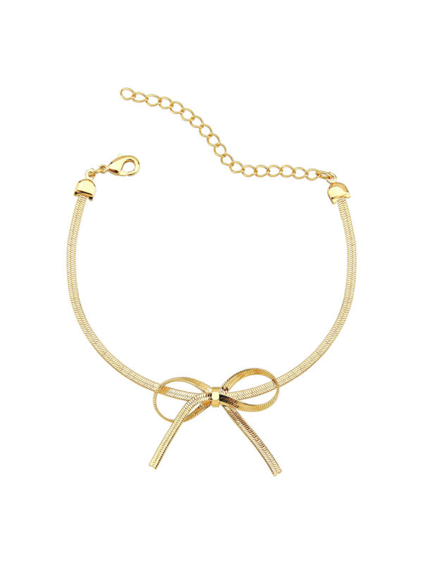 Pulseira Malha Fita de Laço