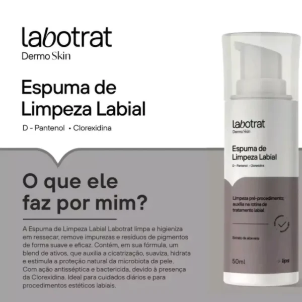 Espuma de Limpeza Labial Labotrat Dermo Skin 50ml - Image 3